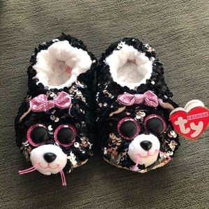 NWT Ty Beanie Boo Kiki Slippers